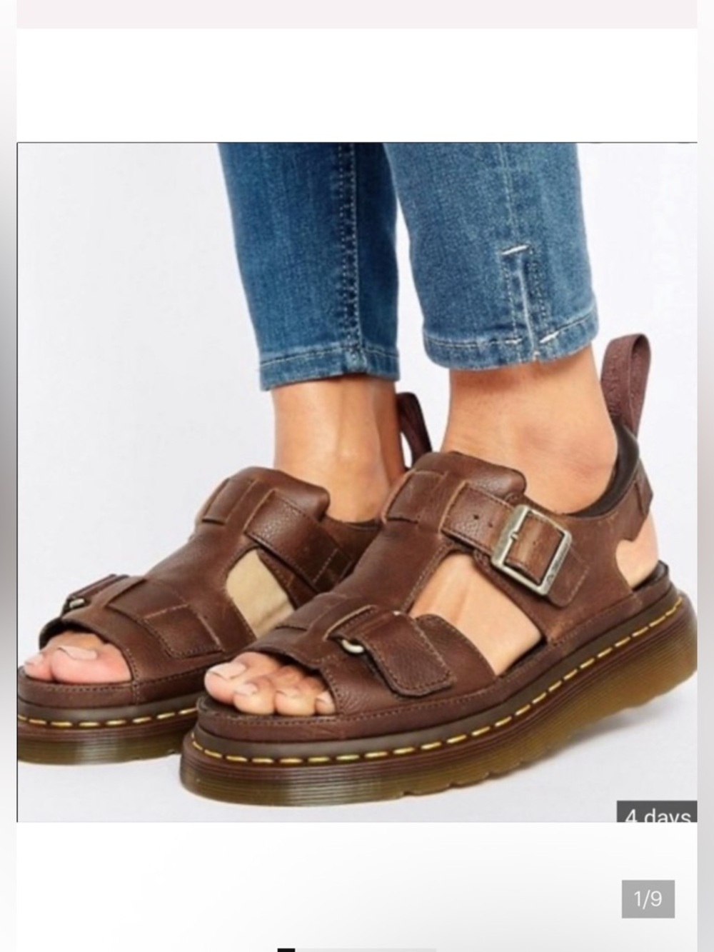Dr. Martens Hayden Leather Sandals Size 7